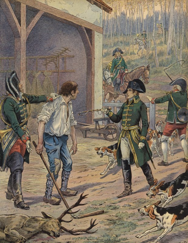 Napoleonjakt av Jacques Marie Gaston Onfray de Breville (Job)