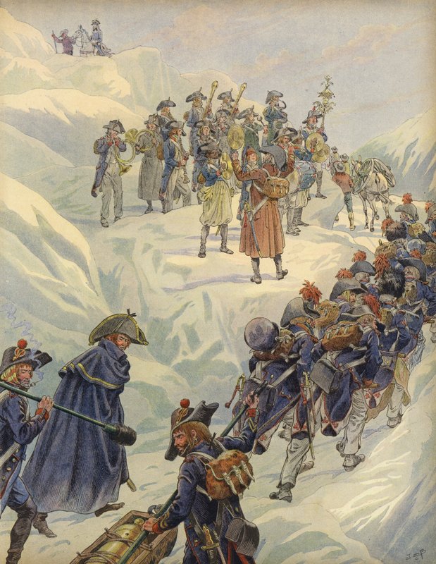 Passage du Saint Bernard av Jacques Marie Gaston Onfray de Breville (Job)