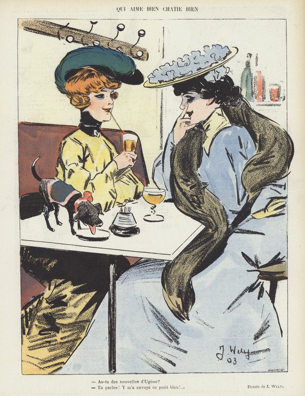 Illustration för Le Rire av Jacques Wely