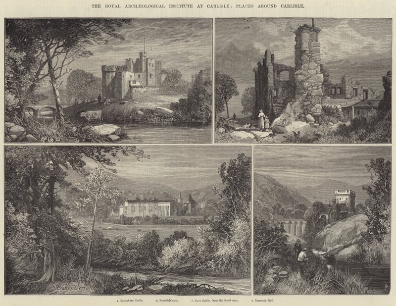 Royal Archaeological Institute i Carlisle, platser runt Carlisle av James Burrell Smith