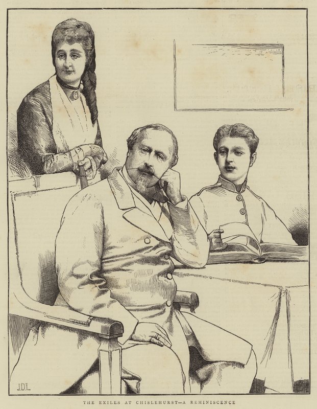 Exilerna i Chislehurst, en reminiscens av James Dromgole Linton