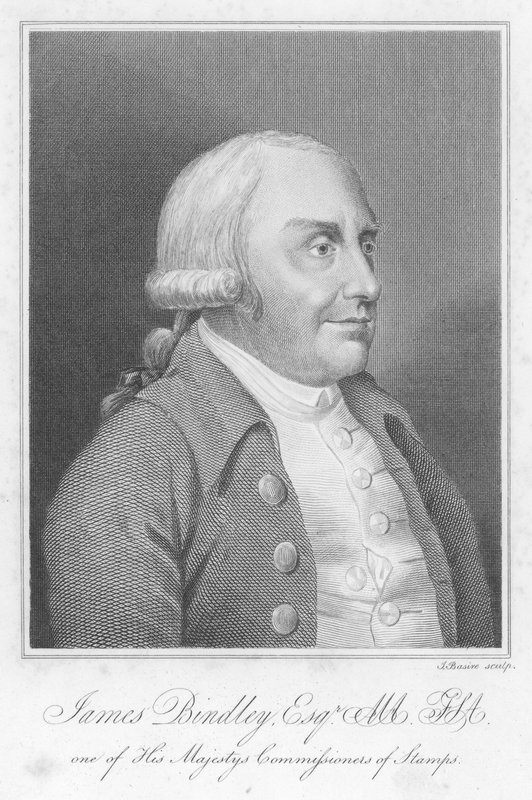 James Bindley, engelsk tjänsteman, antikvarie och boksamlare (gravyr) av James (after) Basire