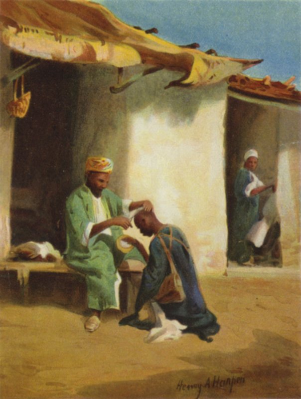 Att göra skallighet på huvudet (färg litho) av James (after) Clark