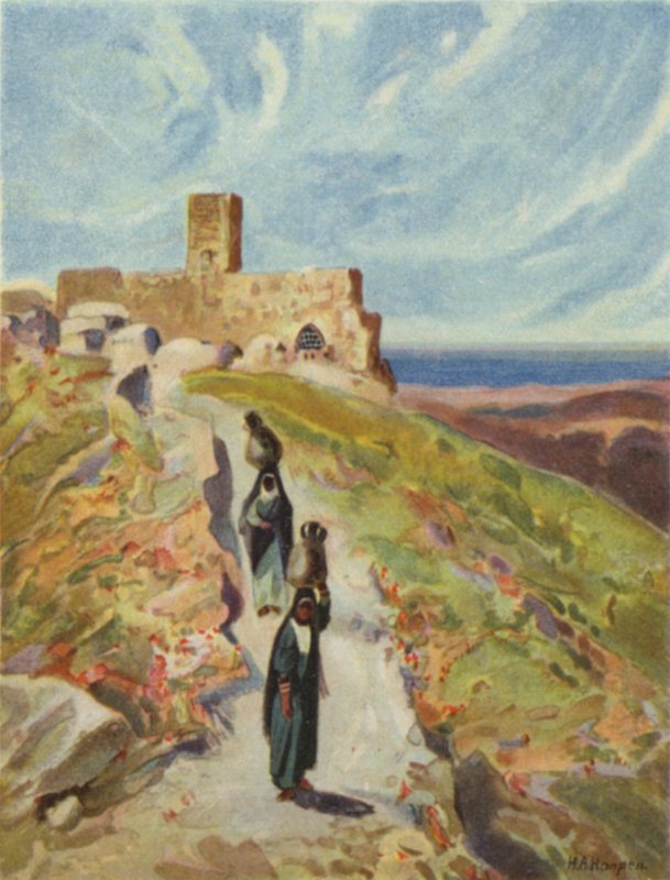 Vägen till Beth-horon (färg litho) av James (after) Clark