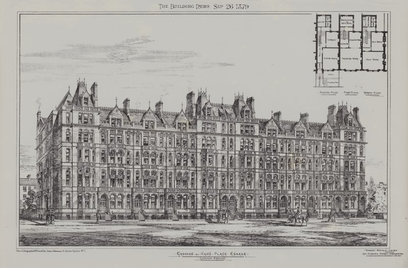 Cadogan Terrace, Cadogan och Hans Place Estate, Chelsea, 1879 av James Akerman