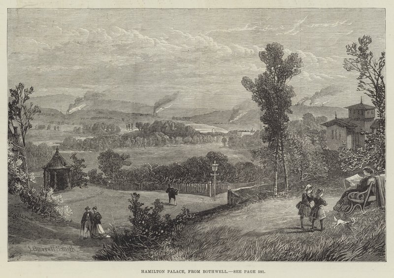 Hamilton Palace, från Bothwell av James Burrell Smith