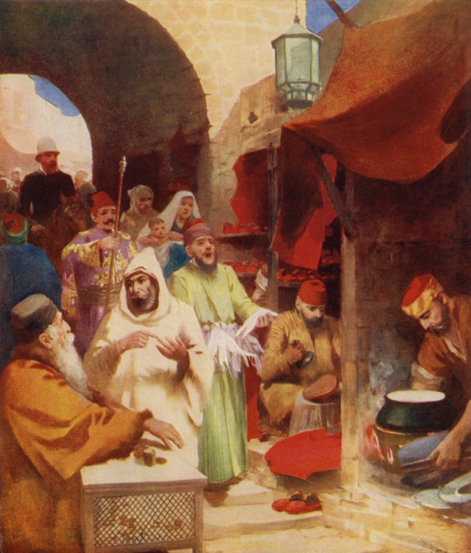 En orientalisk basargata av James Clark