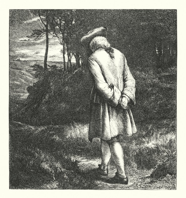 Elegi skriven på en lantlig kyrkogård av James Dawson Watson