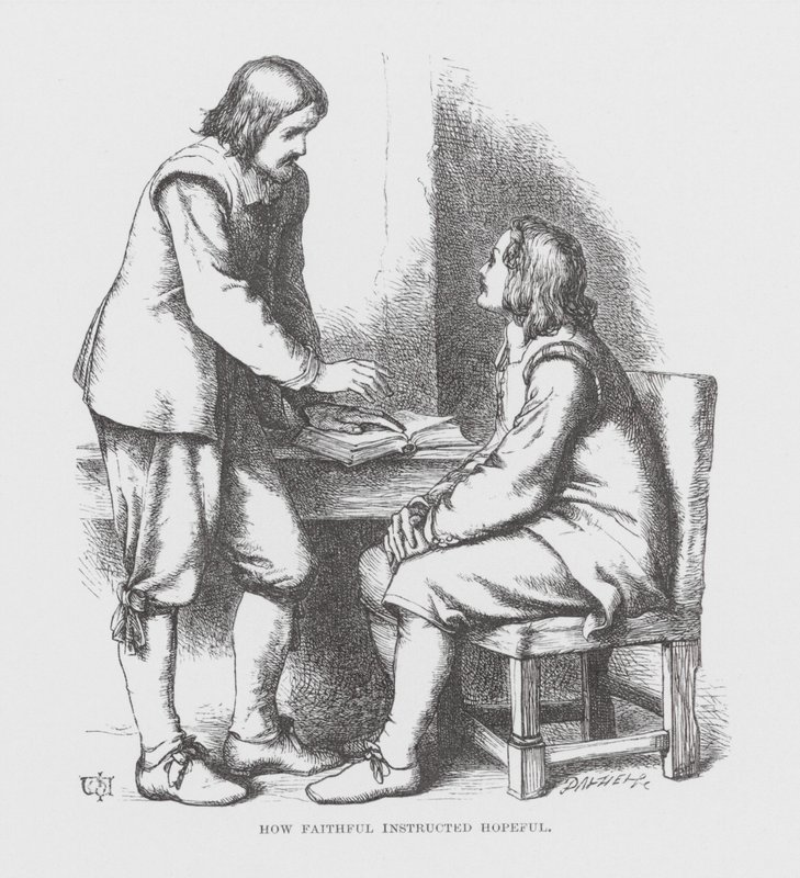 Hur trofast instruerade hoppfull (gravyr) av James Dawson Watson