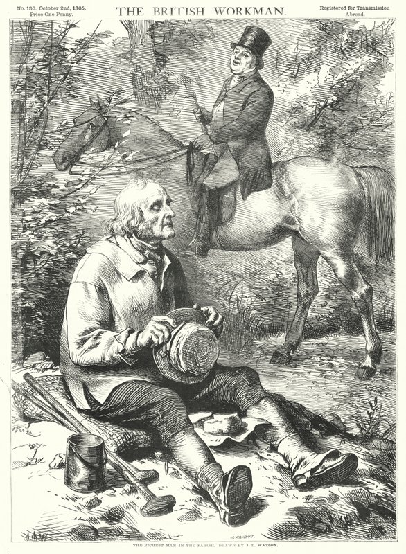 Den rikaste mannen i socknen (gravyr) av James Dawson Watson