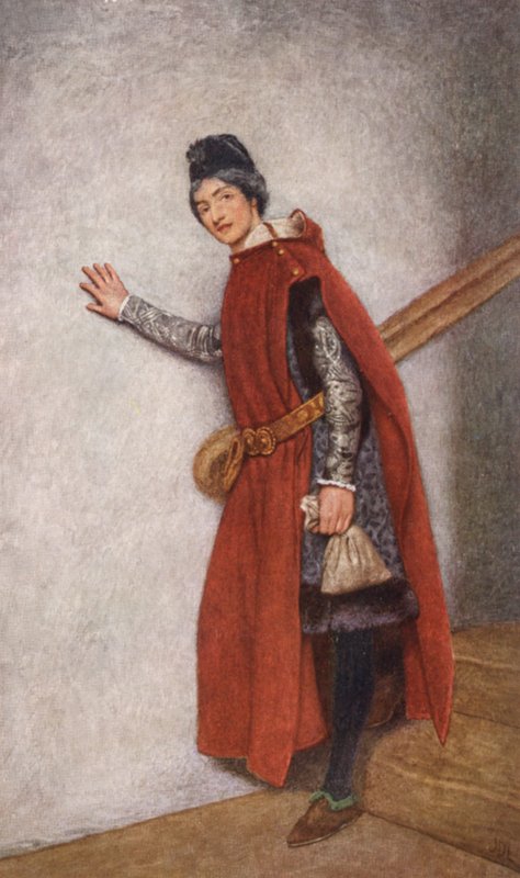 Shakespeares Köpmannen i Venedig: Jessica (färglitografi) av James Dromgole Linton