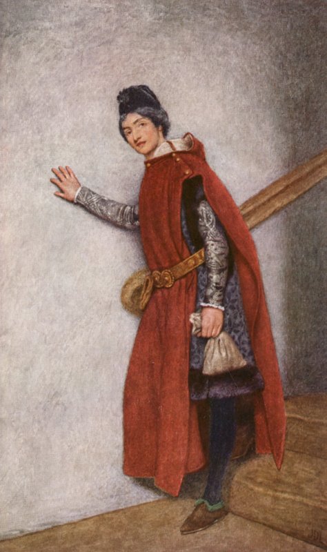 Shakespeares Köpmannen i Venedig: Jessica (färglitografi) av James Dromgole Linton