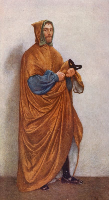 Shakespeares Köpmannen i Venedig: Lorenzo (färglitografi) av James Dromgole Linton
