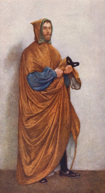 Shakespeares Köpmannen i Venedig: Lorenzo (färglitografi) av James Dromgole Linton
