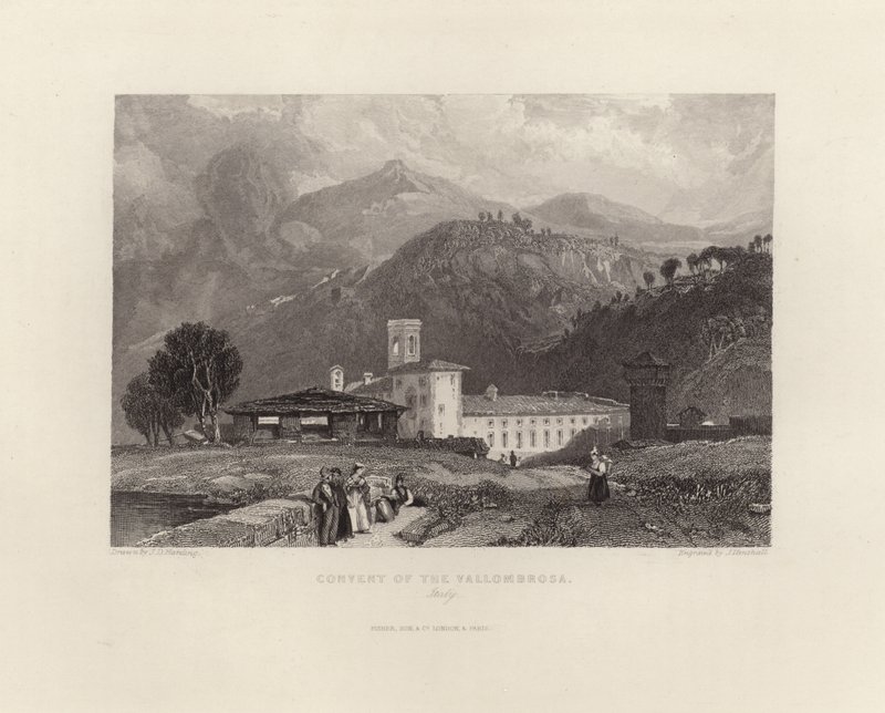 Klostret i Vallombrosa av James Duffield Harding