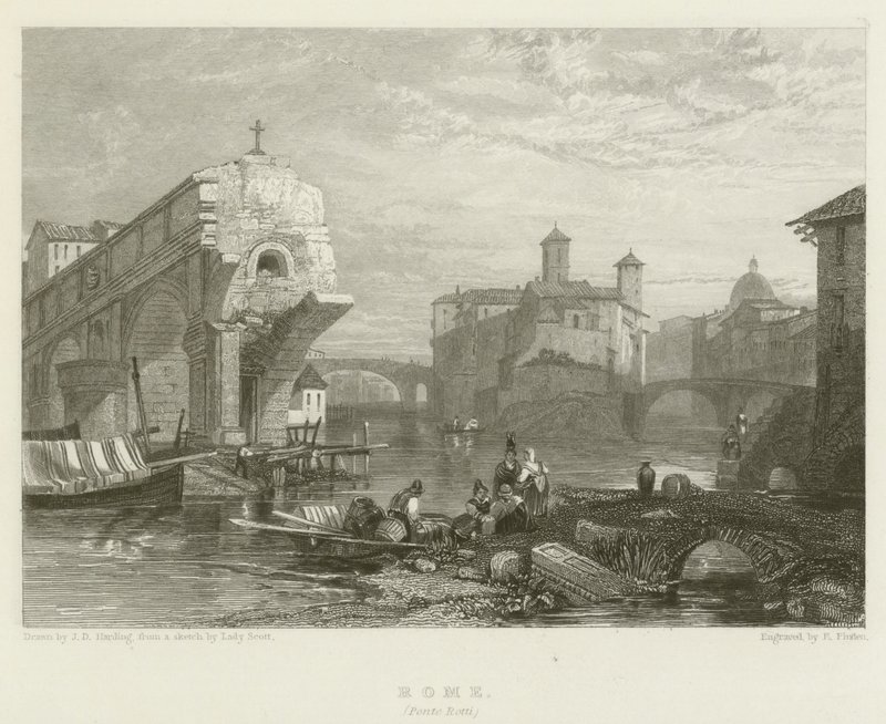 Rom, Ponte Rotti av James Duffield Harding