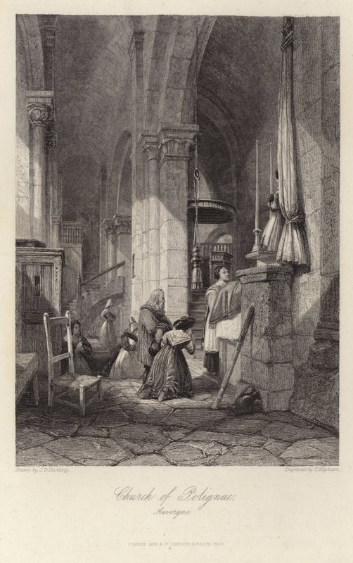 Polignac-kyrkan i Auvergne av James Duffield Harding
