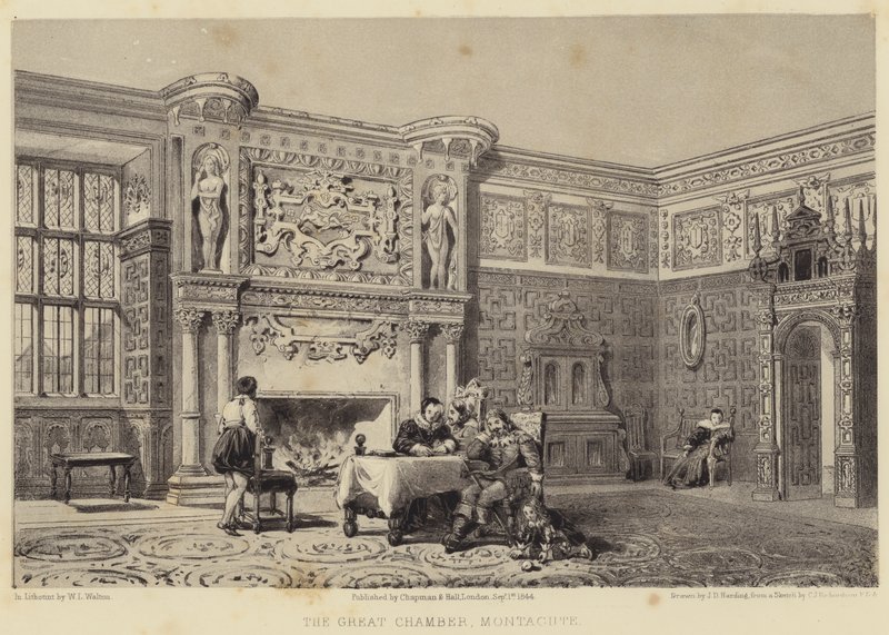 Stora kammaren, Montacute av James Duffield Harding