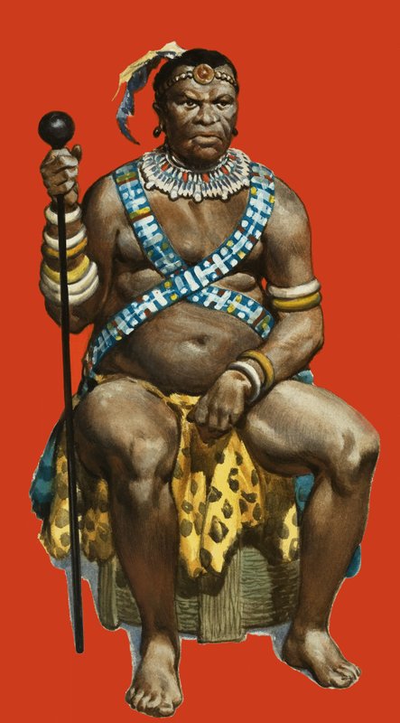 Zuluernas hövding Dingaan av James Edwin McConnell