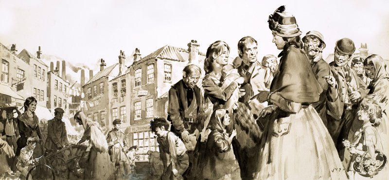 Berömda liv: Beatrice Webb (gouache på papper) av James Edwin McConnell