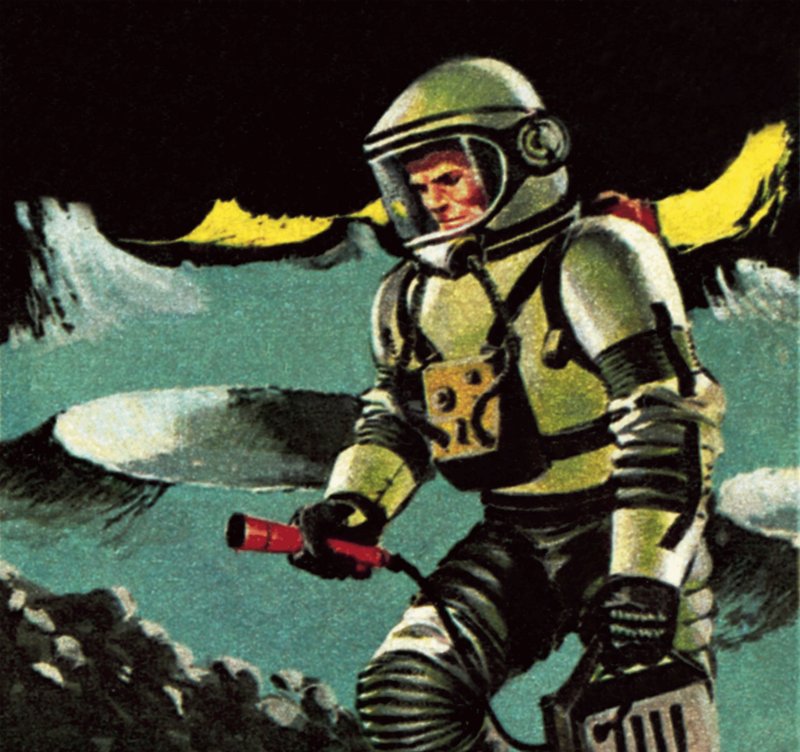 Människan på månen, som den föreställdes 1964 av James Edwin McConnell