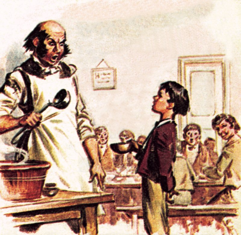 Oliver Twist ber om mer av James Edwin McConnell