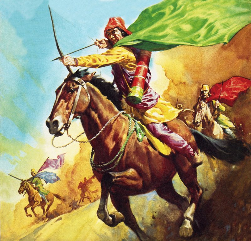 Parthisk krigare i slaget vid Carrhae år 53 f.Kr. av James Edwin McConnell