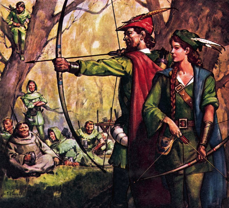 Robin Hood och Jungfru Marian av James Edwin McConnell