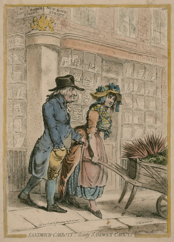 Sandwich-Grönsaker - Lady Sandwich Carrots av James Gillray