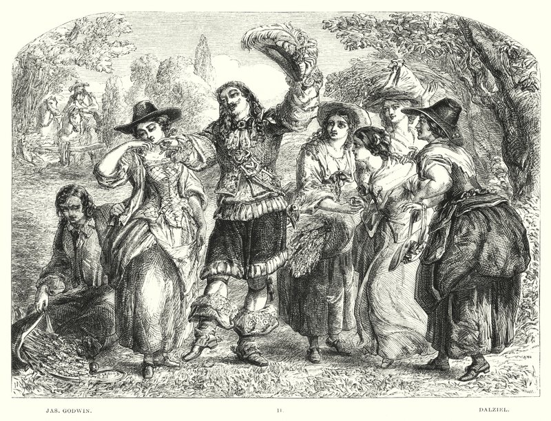 Lord Byrons barn Harold, Canto I, Strof 9 (gravyr) av James Godwin