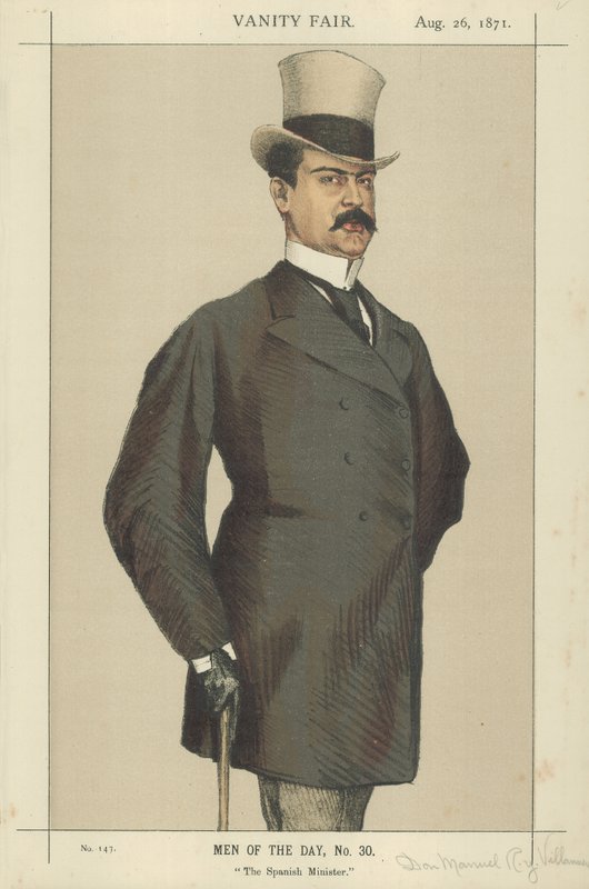 Don Manuel Rances y Villanueva (litofärg) av James Jacques Joseph Tissot