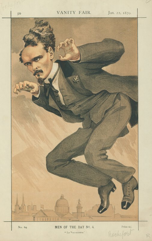 Henri Rochefort, La Voyoucratie, 22 januari 1870, tecknad serie Vanity Fair av James Jacques Joseph Tissot