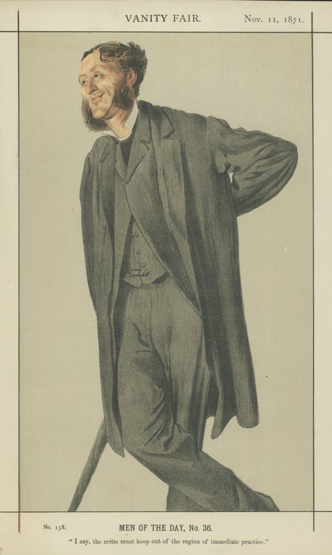 Mr Matthew Arnold (färg litho) av James Jacques Joseph Tissot