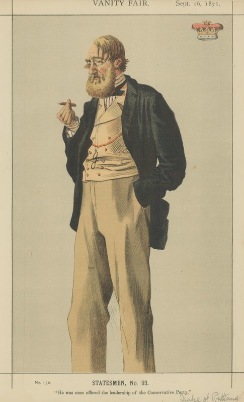 Hertigen av Rutland (färg litho) av James Jacques Joseph Tissot