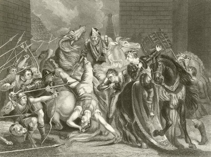 Borgmästare i London dödar Wat Tyler av James Northcote