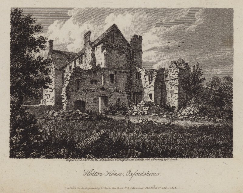 Holton House, Oxfordshire (gravyr) av James Storer