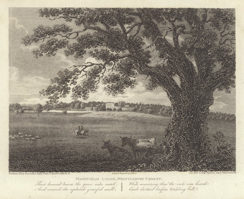 Robert Bloomfield, poet: Wakefield Lodge, Whittlebury Forest (gravyr) av James Storer