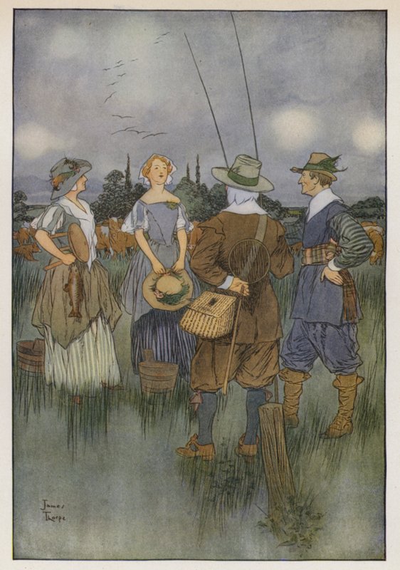 Illustration för The Compleat Angler av Izaak Walton av James Thorpe