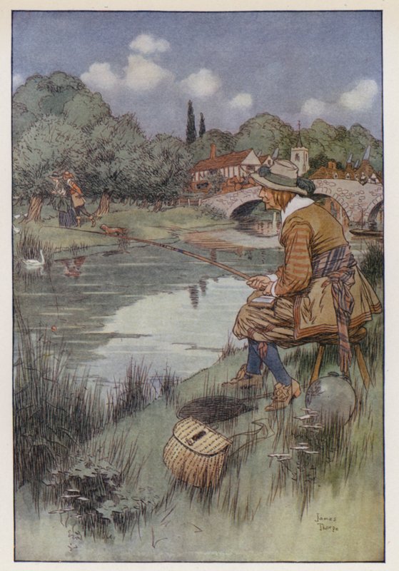 Illustration för The Compleat Angler av Izaak Walton av James Thorpe