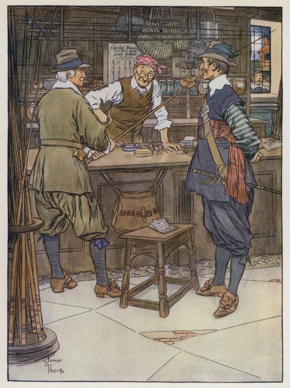Illustration för The Compleat Angler av Izaak Walton av James Thorpe