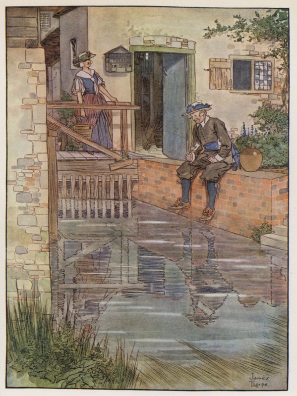 Illustration för The Compleat Angler av Izaak Walton av James Thorpe