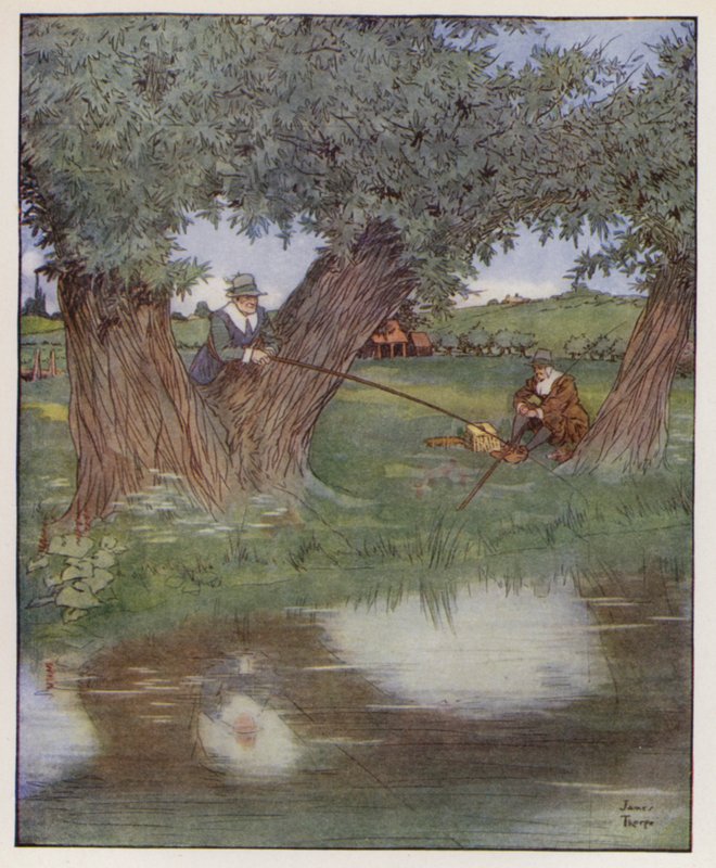 Illustration för The Compleat Angler av Izaak Walton av James Thorpe