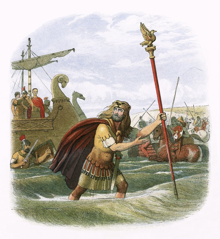 Julius Caesars invasionsförsök 55 f.Kr av James William Edmund Doyle