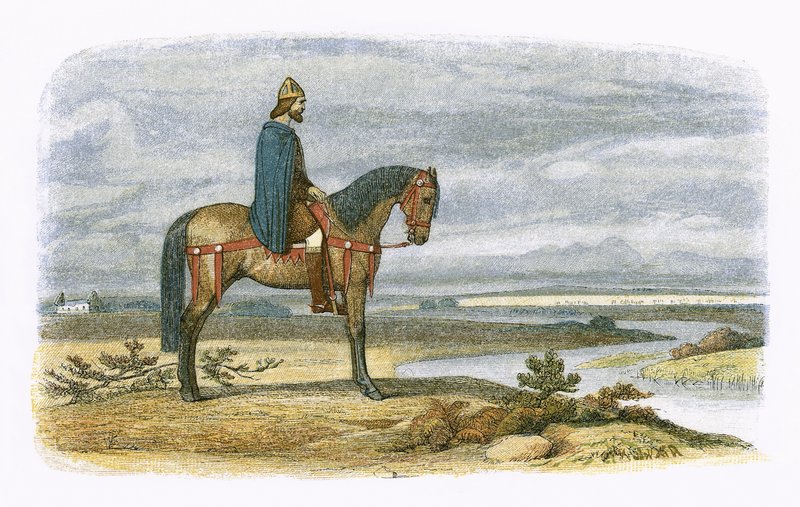 Kung Alfred planerar infångandet av den danska flottan av James William Edmund Doyle