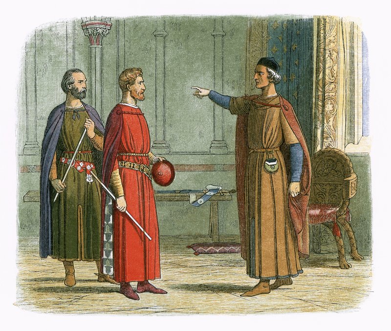 Kung Edvard I hotar lord marshal av James William Edmund Doyle