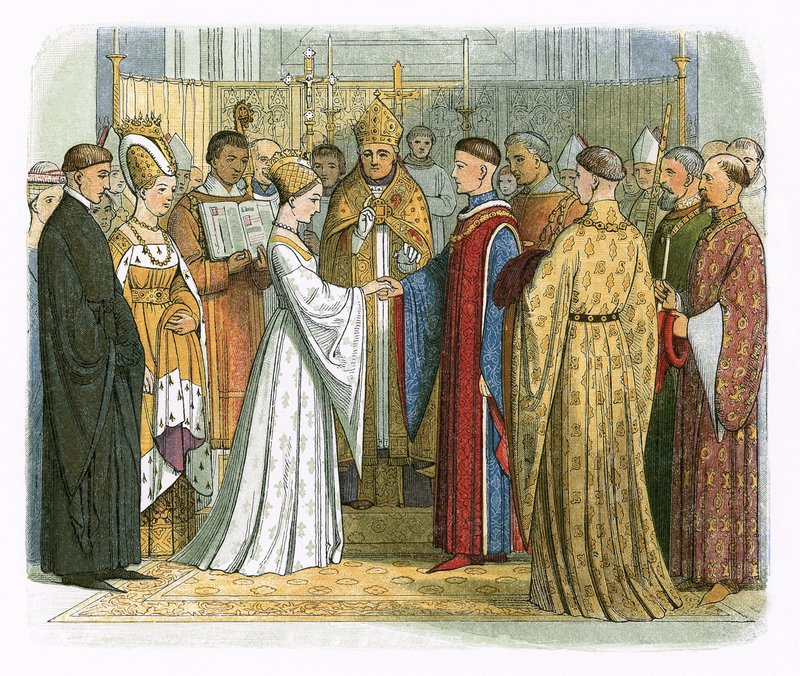Äktenskap mellan kung Henrik V och Katherine av Frankrike av James William Edmund Doyle