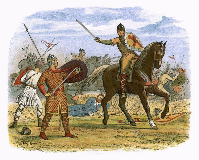 Robert tillfångatagen av kontoristen Baudri av James William Edmund Doyle