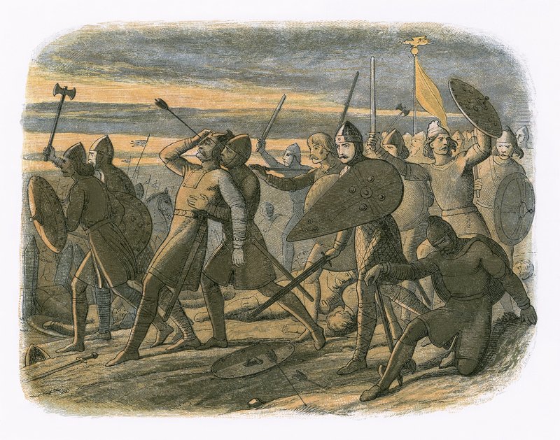 Harolds död i slaget vid Hastings av James William Edmund Doyle