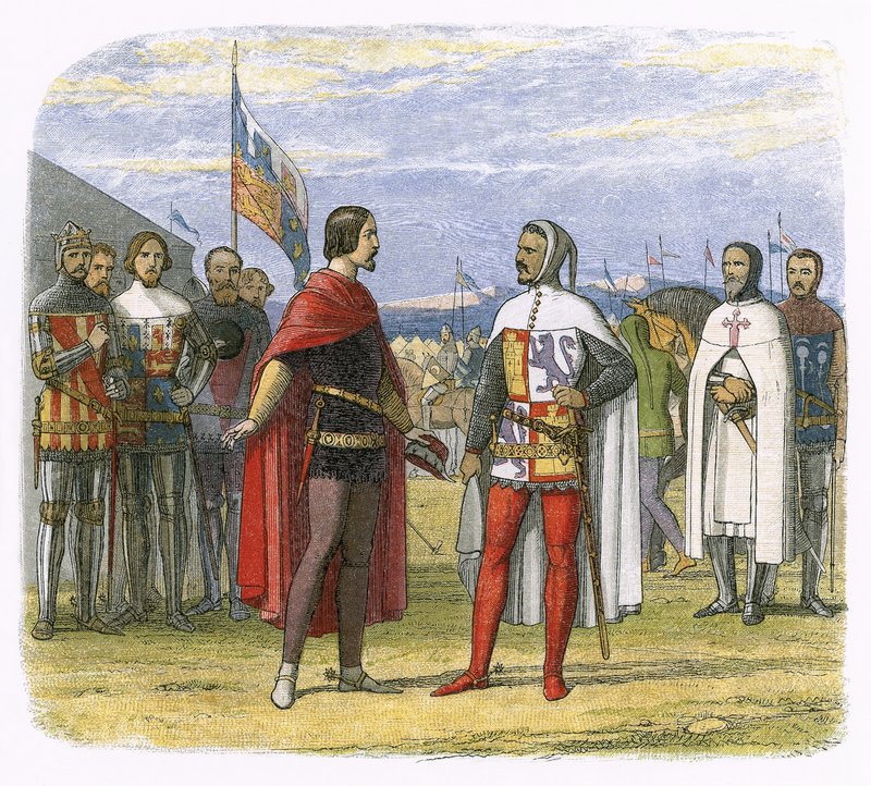 Prinsen framtvingar en amnesti från Pedro den grymme av James William Edmund Doyle
