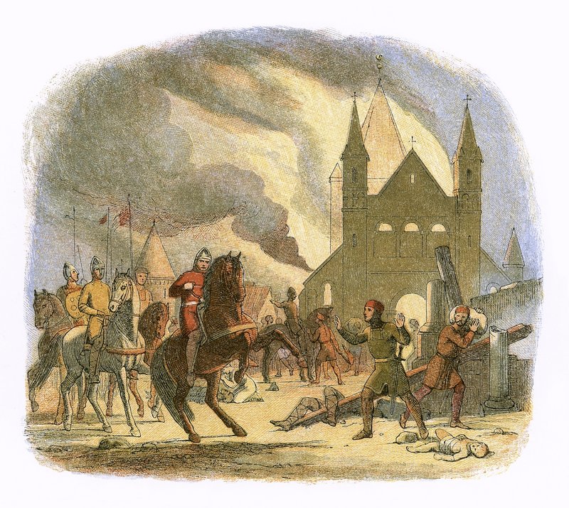 William I får en dödlig skada vid Mantes av James William Edmund Doyle